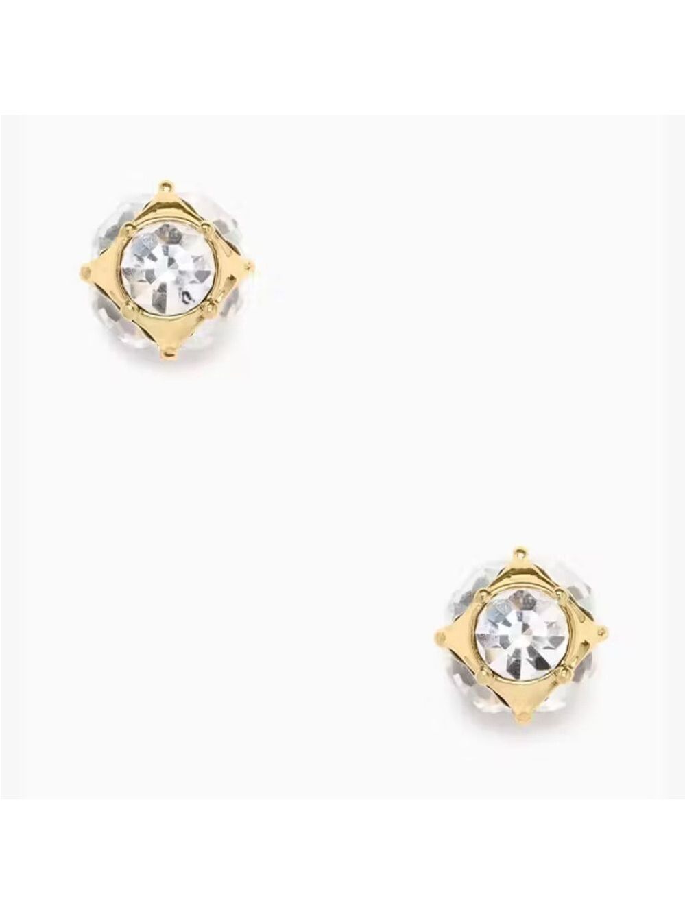 NWT Kate Spade New York Lady Marmalade Studs Cubic Zirconia Sparkle Earrings